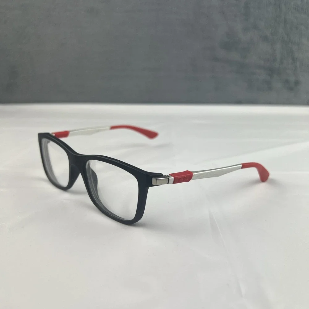 Ray-Ban RB 1549 3652 Kids Youth Eyeglasses FRAMES ONLY Black Red 48-16-125 EUC